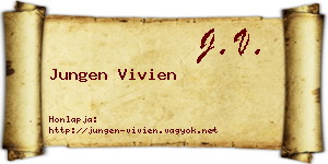 Jungen Vivien névjegykártya